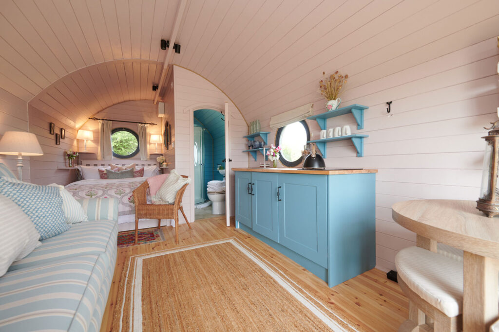 Luxury Cabins come with fully equipped kitchen